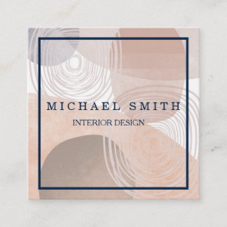 Personalized Custom Minimalist Modern QR Code Logo Vierkante Visitekaartje