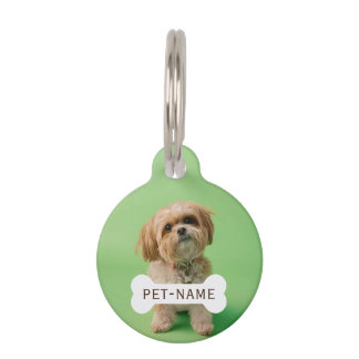 Personalized Custom Pet Dog Photo And Text Picture Huisdierpenning