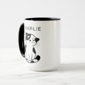 Personalized Custom Pet Mug with Photo and Name (Devant gauche)
