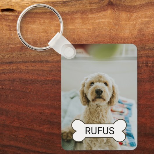 Personalized Custom Photo And Text Sleutelhanger (Voorkant)