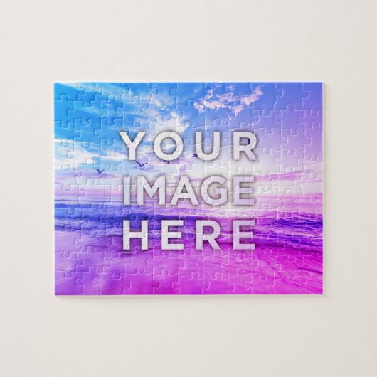 Personalized Custom Photo Vaporwave Legpuzzel (Horizontaal)
