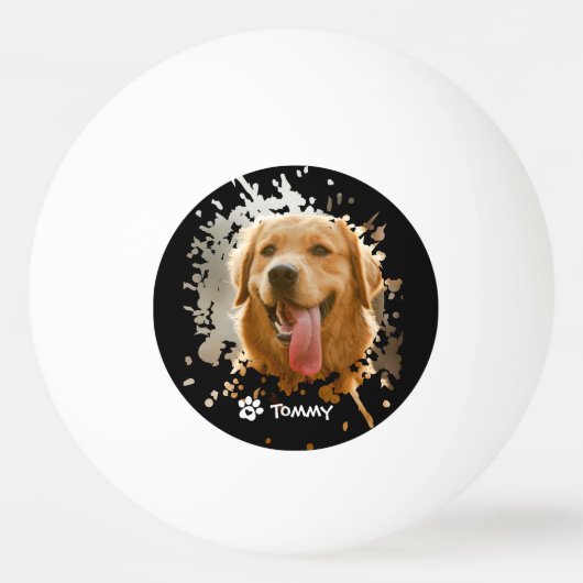 Personalized Custom Photo with Name   Pingpongballen (Voorkant)