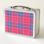 Personalized Custom Pink Fuchsia Plaid Preppy (Achterkant)