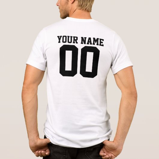 Personalized & Custom Sport Jersey T-Shirt (Achterkant)