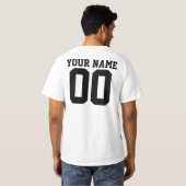 Personalized & Custom Sport Jersey T-Shirt (Achterkant volledig)