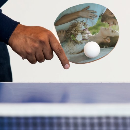 Personalized Custom Wedding Image Ping Pong Paddle Tafeltennisbatje (Insitu)