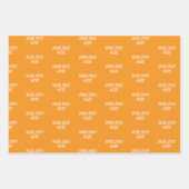 Personalized Custom Your Logo Here Business Office Inpakpapier Vel (Voorkant 2)