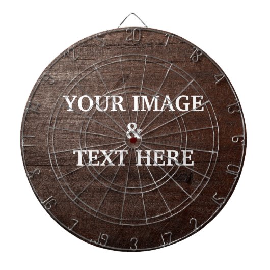 Personalized Custom Your Own Photo & Text Dartbord (Voorkant)