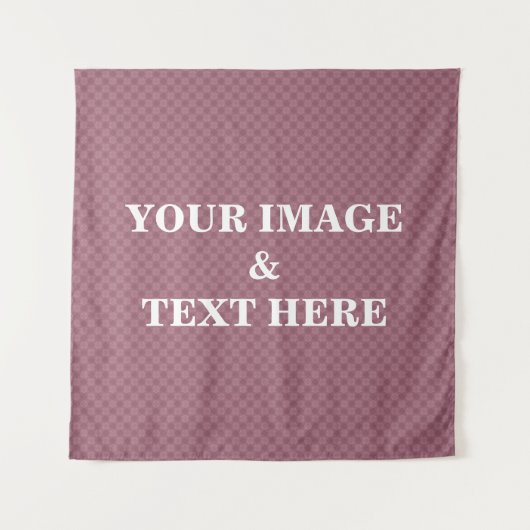 Personalized Custom Your Own Photo & Text Tapestry Wandkleed (Voorkant)