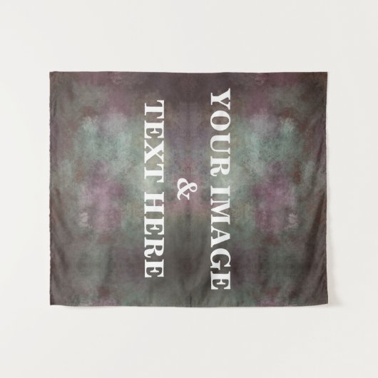 Personalized Custom Your Own Photo & Text Tapestry Wandkleed (Voorkant (horizontaal))