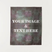 Personalized Custom Your Own Photo & Text Tapestry Wandkleed (Voorkant)