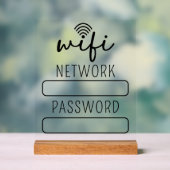 Personalized Customer Wifi Account Sign (Neutre)