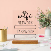 Personalized Customer Wifi Account Sign (Mariage)