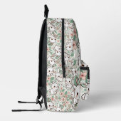 Personalized Cute Bunny & Floral Pattern Kids Back Bedrukte Rugzak (Links)