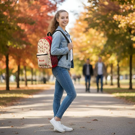 Personalized Cute Cherry Dessert Bedrukte Rugzak