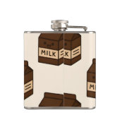 Personalized Cute Chocolate Milk Carton Heupfles (Achterkant)