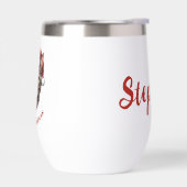 Personalized Cute Christmas Cat with Santa Hat (Gauche)