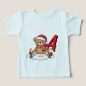 Personalized Cute Christmas Teddy Bear Kids (Design Recto)