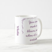 Personalized Cute Crocus Spring Illustration Mug (Devant droit)