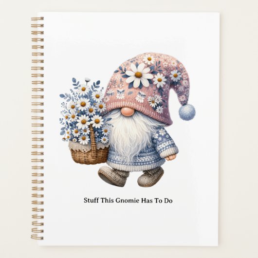 Personalized Cute Daisy Flower Gnome Women's (Devant)