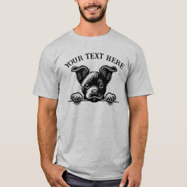Personalized Cute Dog T-Shirt – Custom Text Pet 