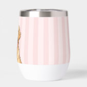 Personalized Cute Dog with Pink Heart (Arrière)