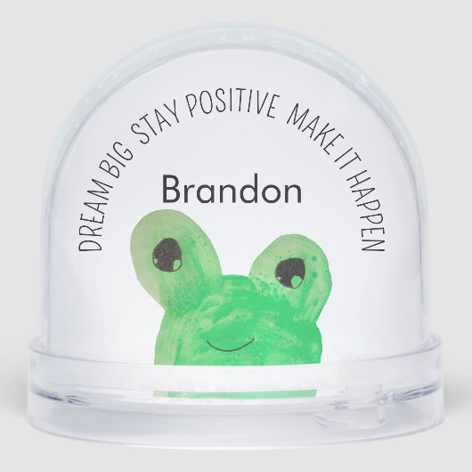 Personalized Cute frog inspirational quote  (Arrière)