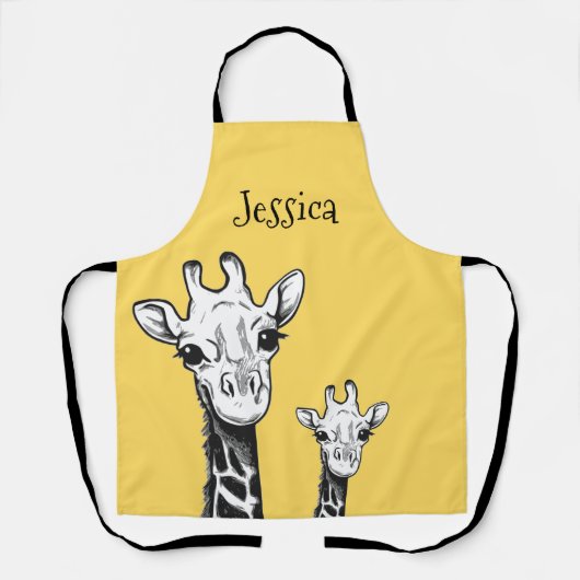 Personalized Cute Giraffe Schort (Voorkant)