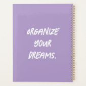 Personalized Cute Green Kitty Cat Planner (Achterkant)