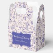 Personalized Cute Hand Drawn Food Bedankdoosjes (Geopend)