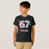 Personalized Cute Kawaii Gamer 67 Game Controller T-shirt (Voorkant volledig)