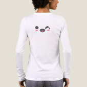 Personalized Cute Kawaii Let's Gym  Tri-Blend Shirt (Achterkant)