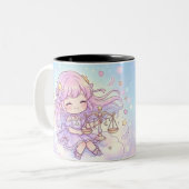 Personalized Cute Libra Zodiac Mug (Devant gauche)