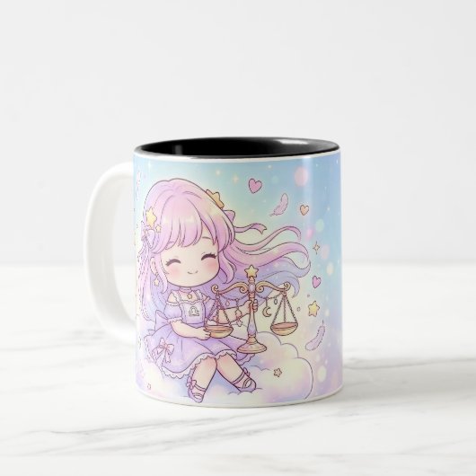 Personalized Cute Libra Zodiac Mug (Devant gauche)