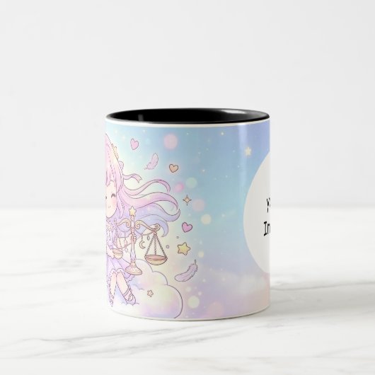 Personalized Cute Libra Zodiac Mug (Centre)