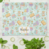 Personalized Cute Magic Monogram Kitchen Towels Theedoek (Gevouwen)