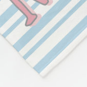 Personalized Cute Panda Fleece Deken (Hoek)