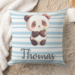 Personalized Cute Panda Throw Pillow Kussen