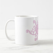 Personalized Cute Pink Number Pi Mug (Gauche)
