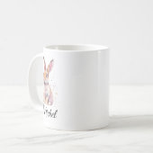 Personalized Cute Rabbit Bunny Coffee Mug (Devant gauche)