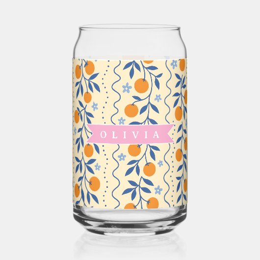 Personalized cute retro citrus folk pattern (Verso)