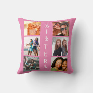 Personalized cute sister quote throw pillow kussen