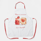 Personalized Cute Strawberry Jam Mothers Day Gift Schort (Voorkant)
