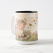 Personalized Cute Taurus Zodiac Mug (Devant gauche)