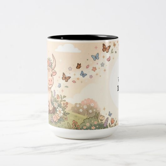 Personalized Cute Taurus Zodiac Mug (Centre)