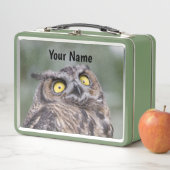 Personalized Cute Wide-Eyed Owl (In situ)