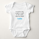 Personalized Cutest Baby Boy Outfit, Romper (Voorkant)