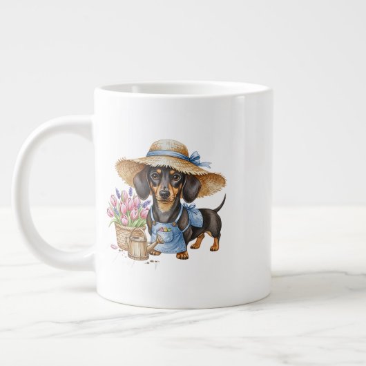 Personalized Dachshund Garden Specialty Mug  (Gauche)