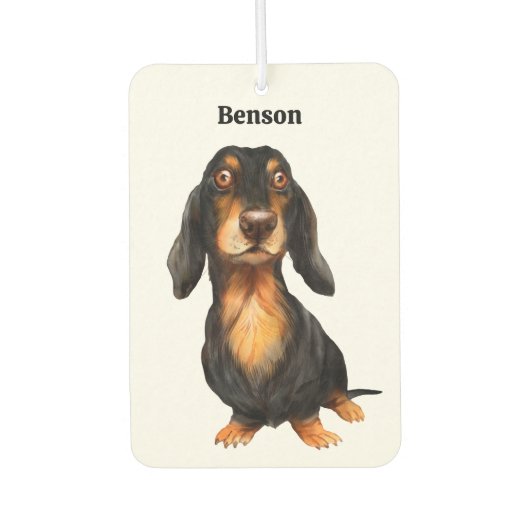 Personalized Dachshund Luchtverfrisser (Voorkant)