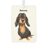 Personalized Dachshund Luchtverfrisser (Achterkant)